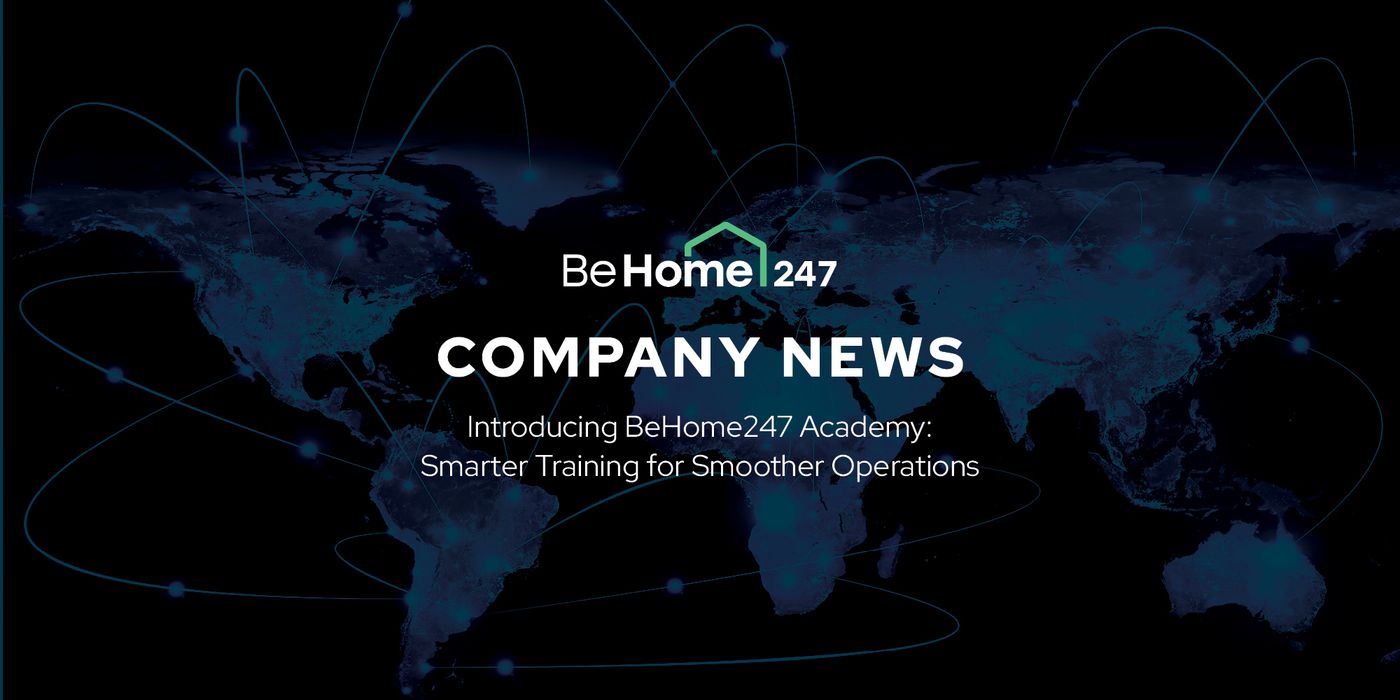 hero image with company news announcing behome247 academy